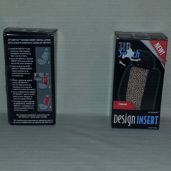 ZIP SWITCH ELEGANT SEAT COVER DESIGN INSERT LEOPAR - Picture 3 of 3